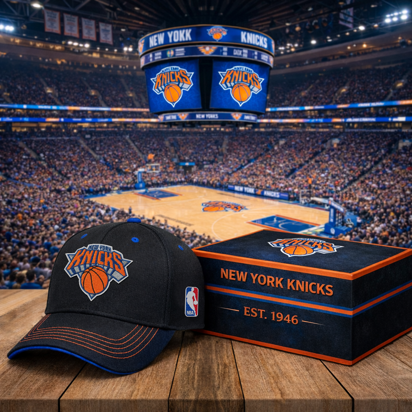 NYK x NBA Classic Fan Snapback Hat NAK NHT