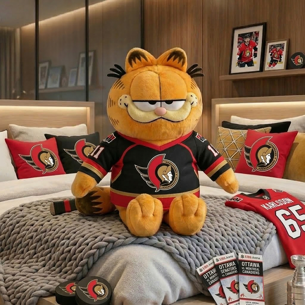 OS x Garfield plushie in NHL team editions NAK TTT
