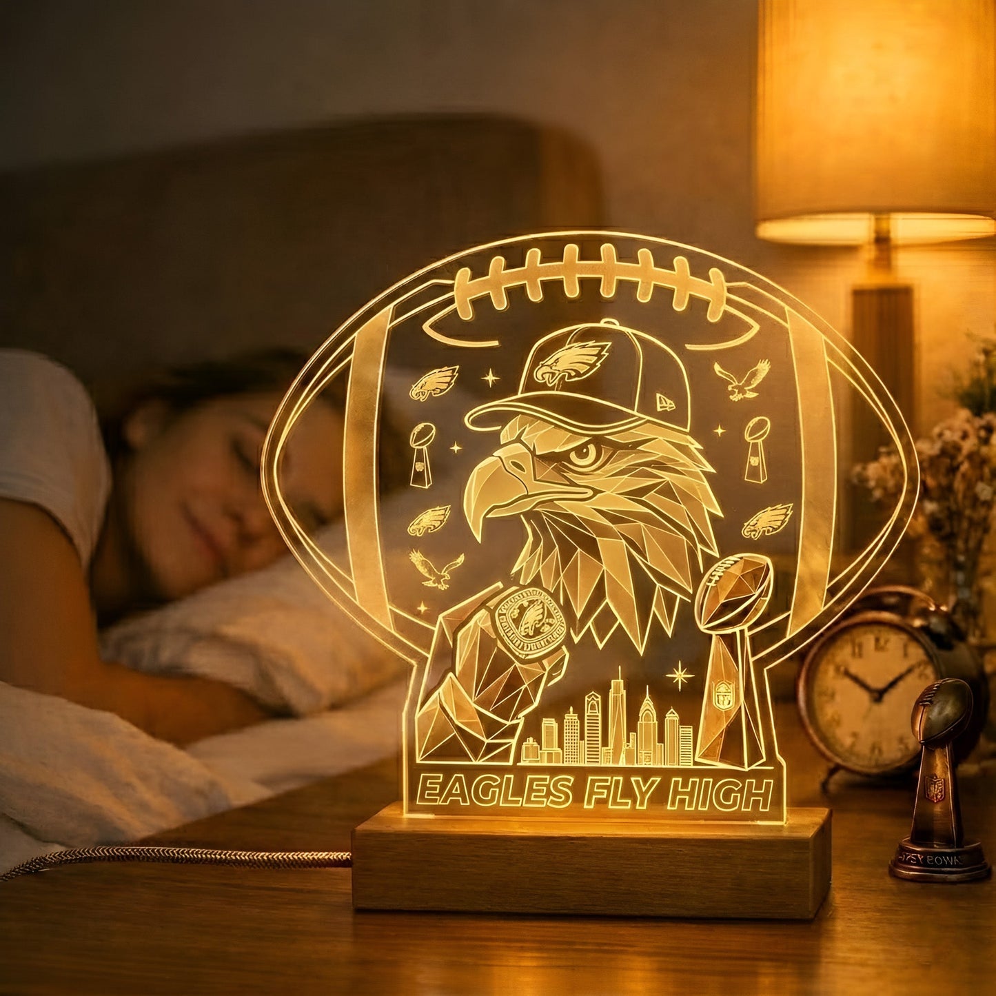 PE x NFL Acrylic LED Desk Lamp NAK NTN