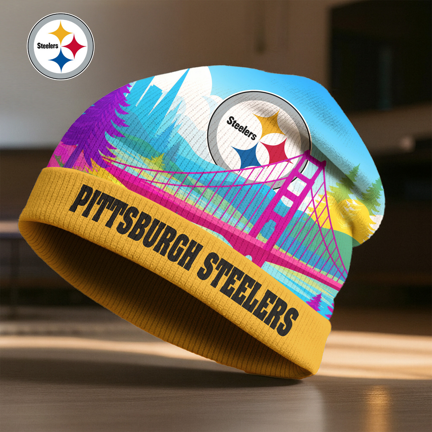 PIT X NFL Premium Super Bowl LX Beanie Hat HY NAK NHT