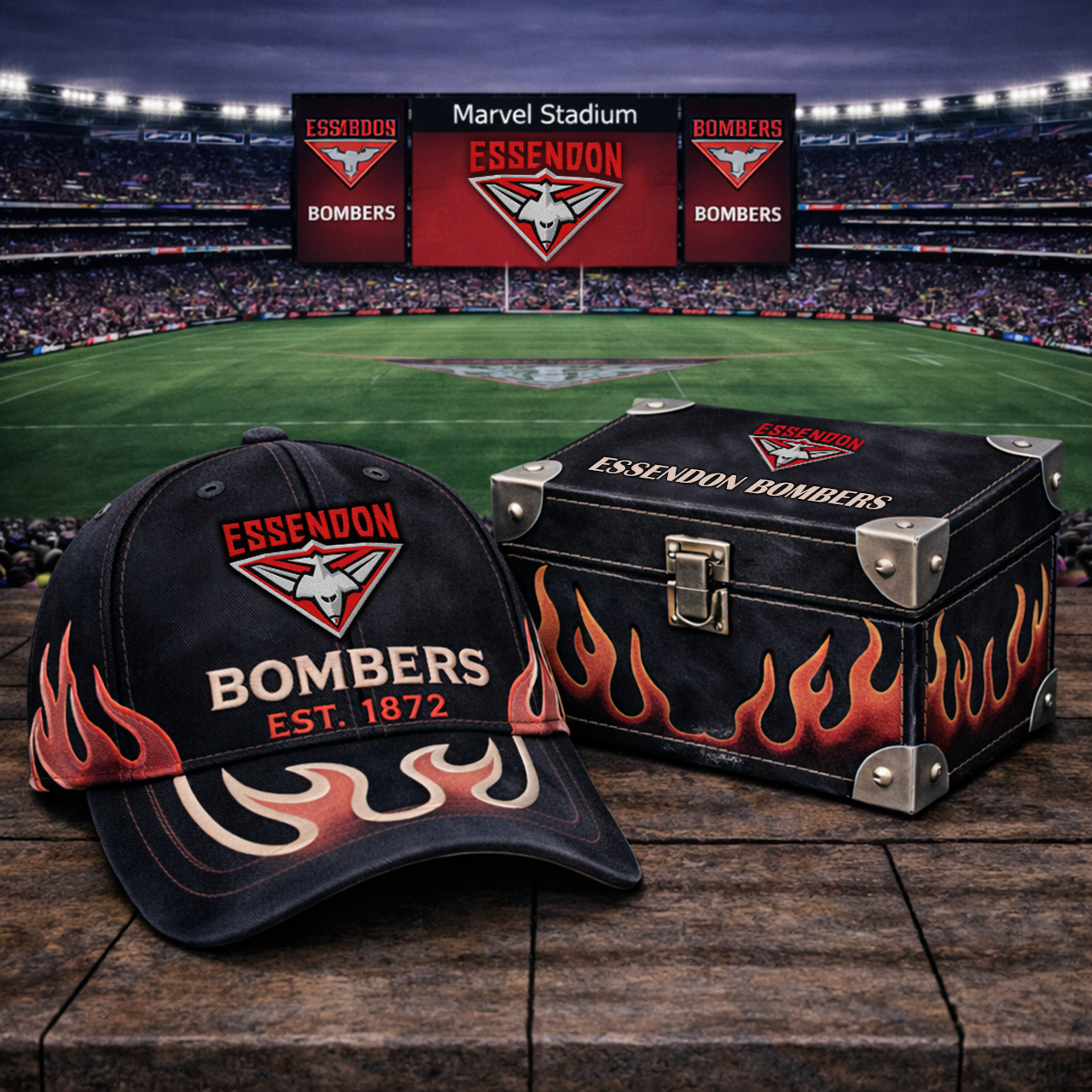 Premium AFL EB Flame Heritage Vintage Cap V13 NMD TTV