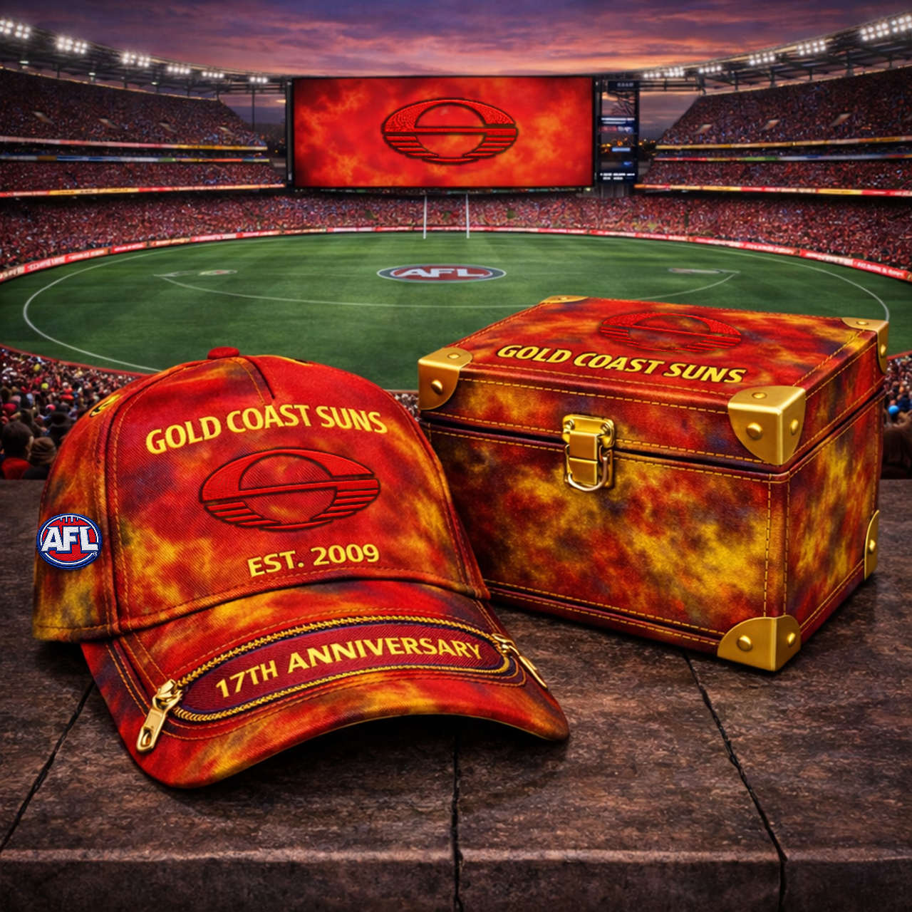 Premium AFL GCS Anniversary Tie-Dye Heritage Zipper Cap V9 NMD TTV