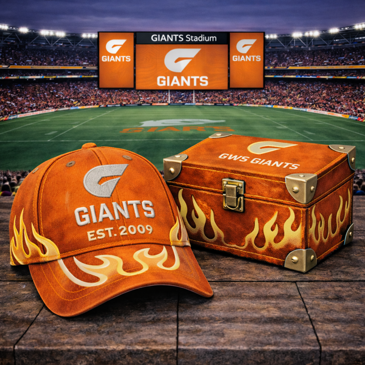Premium AFL GG Flame Heritage Vintage Cap V13 NMD TTV