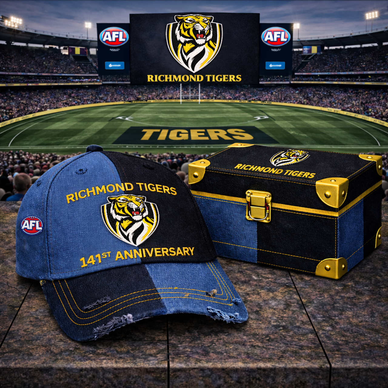 Premium AFL RT Anniversary Vintage Two-Tone Distressed Cap V11 NMD TTV