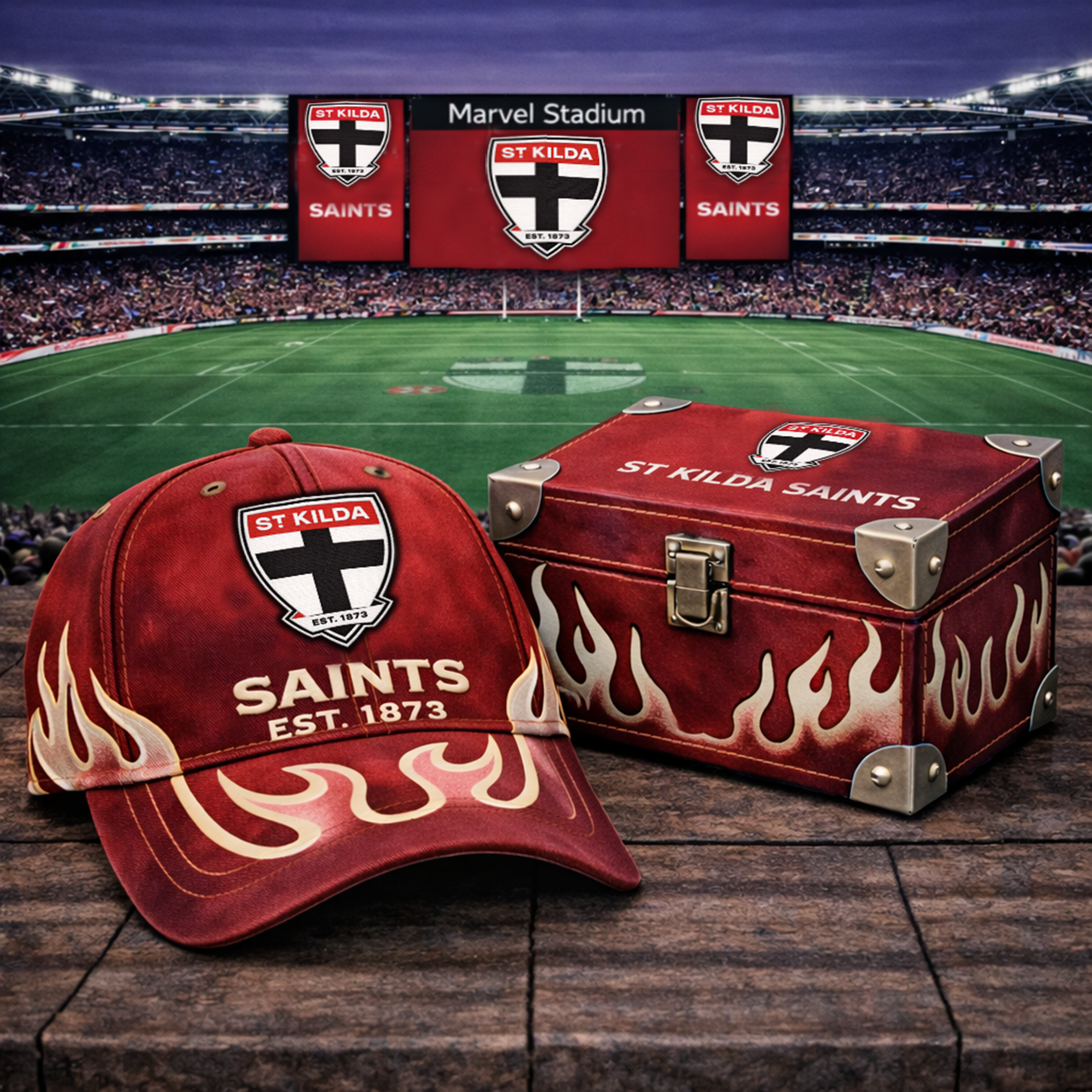 Premium AFL SKS Flame Heritage Vintage Cap V13 NMD TTV