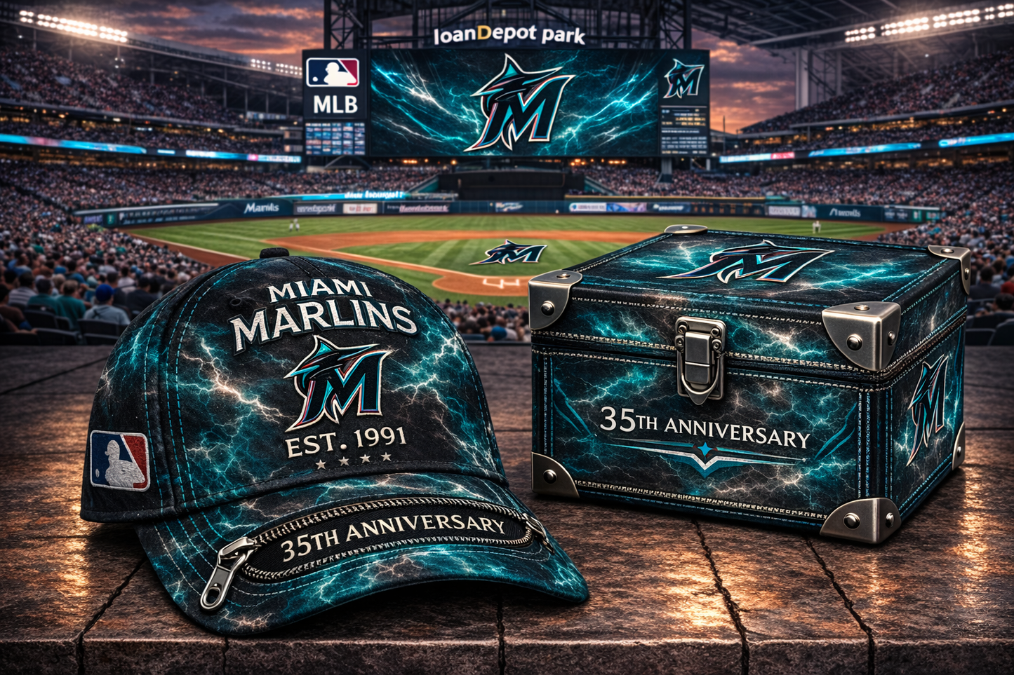 Premium MLB MM Anniversary Tie-Dye Heritage Zipper Cap V9 NMD CTKT