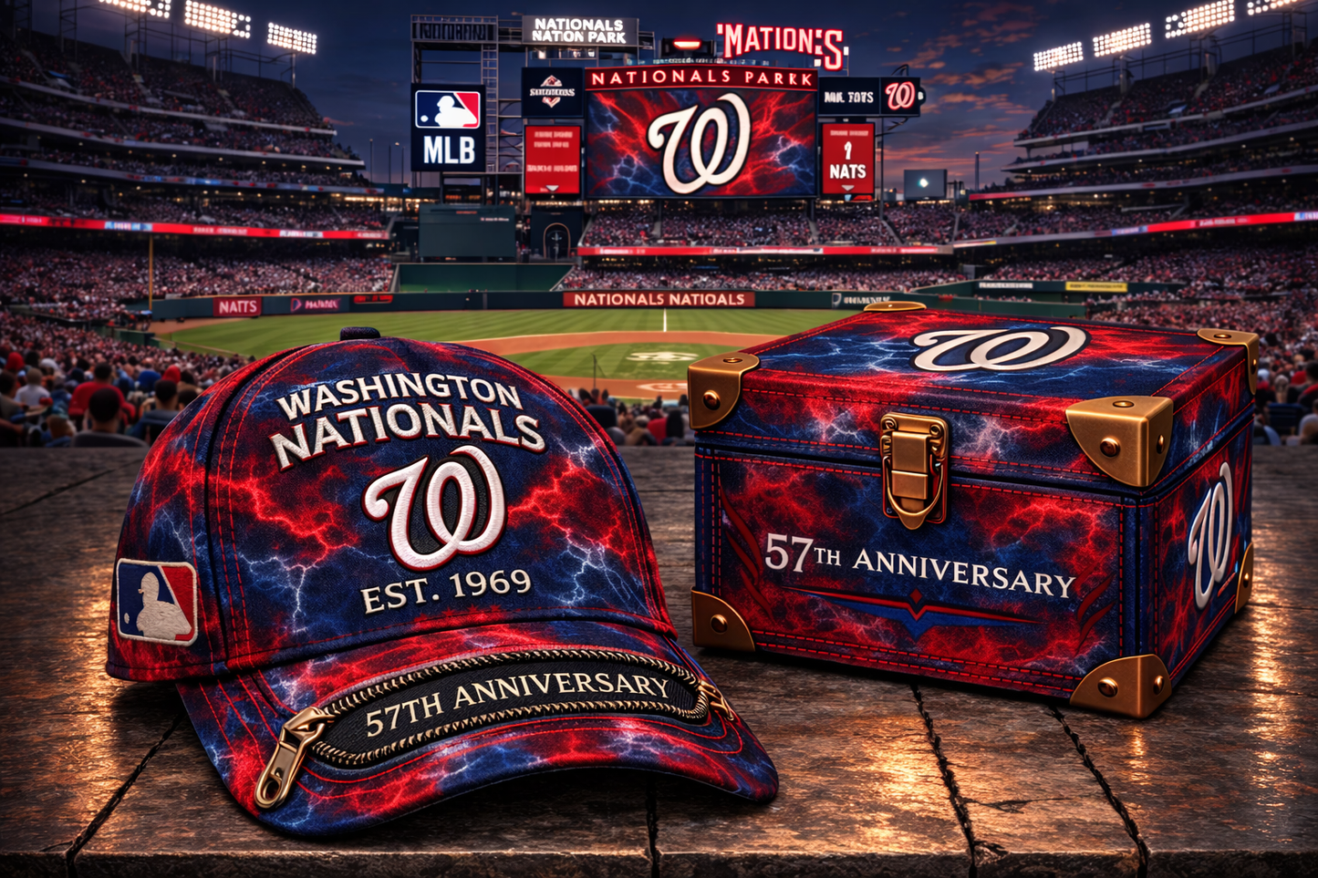 Premium MLB WN Anniversary Tie-Dye Heritage Zipper Cap V9 NMD CTKT