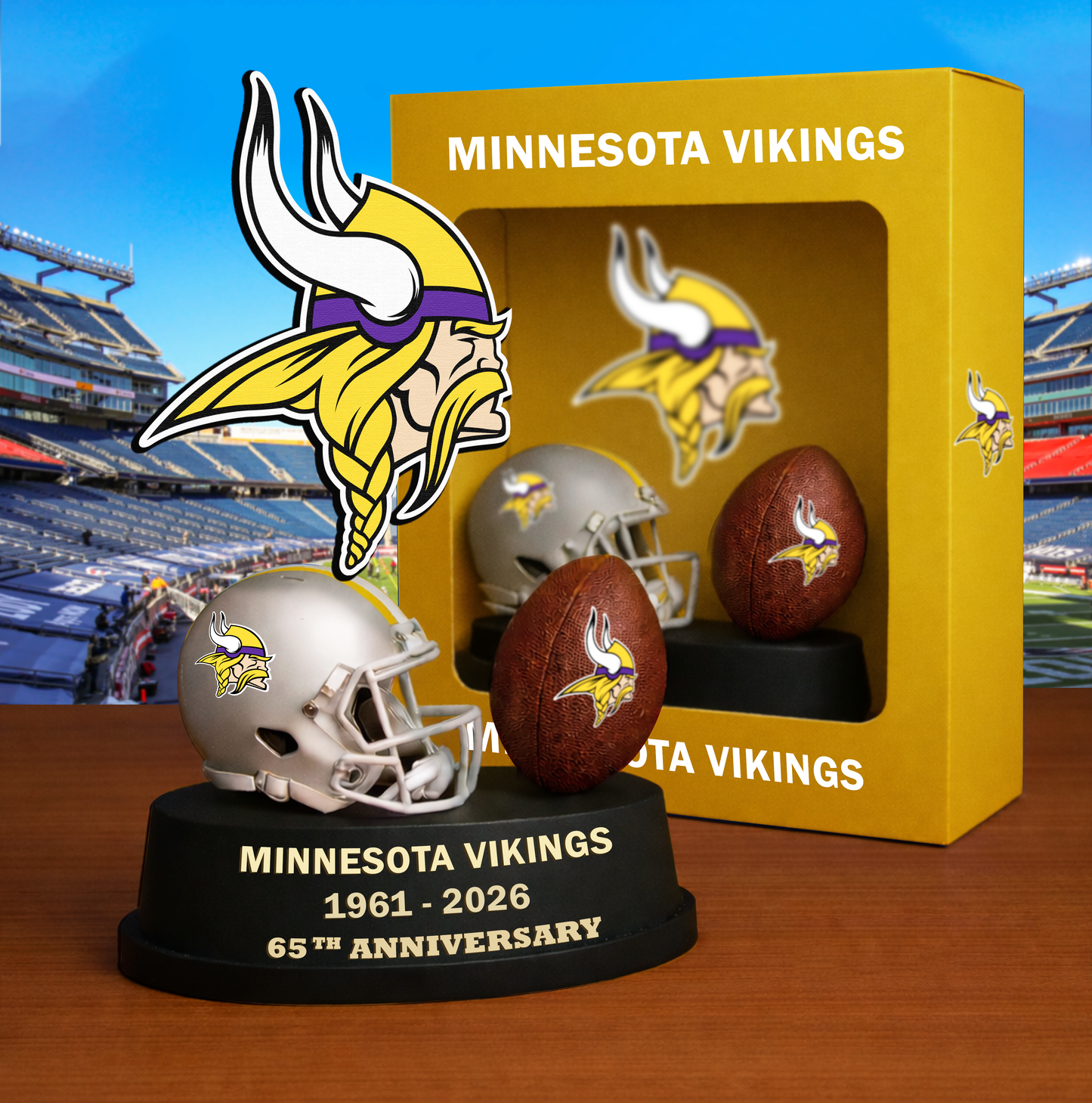 PREMIUM NFL X MV Helmet & Ball Showcase NAK VHM 280226