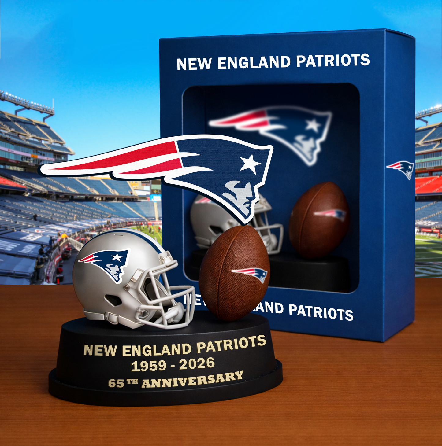 PREMIUM NFL X NEP Helmet & Ball Showcase NAK VHM 280226