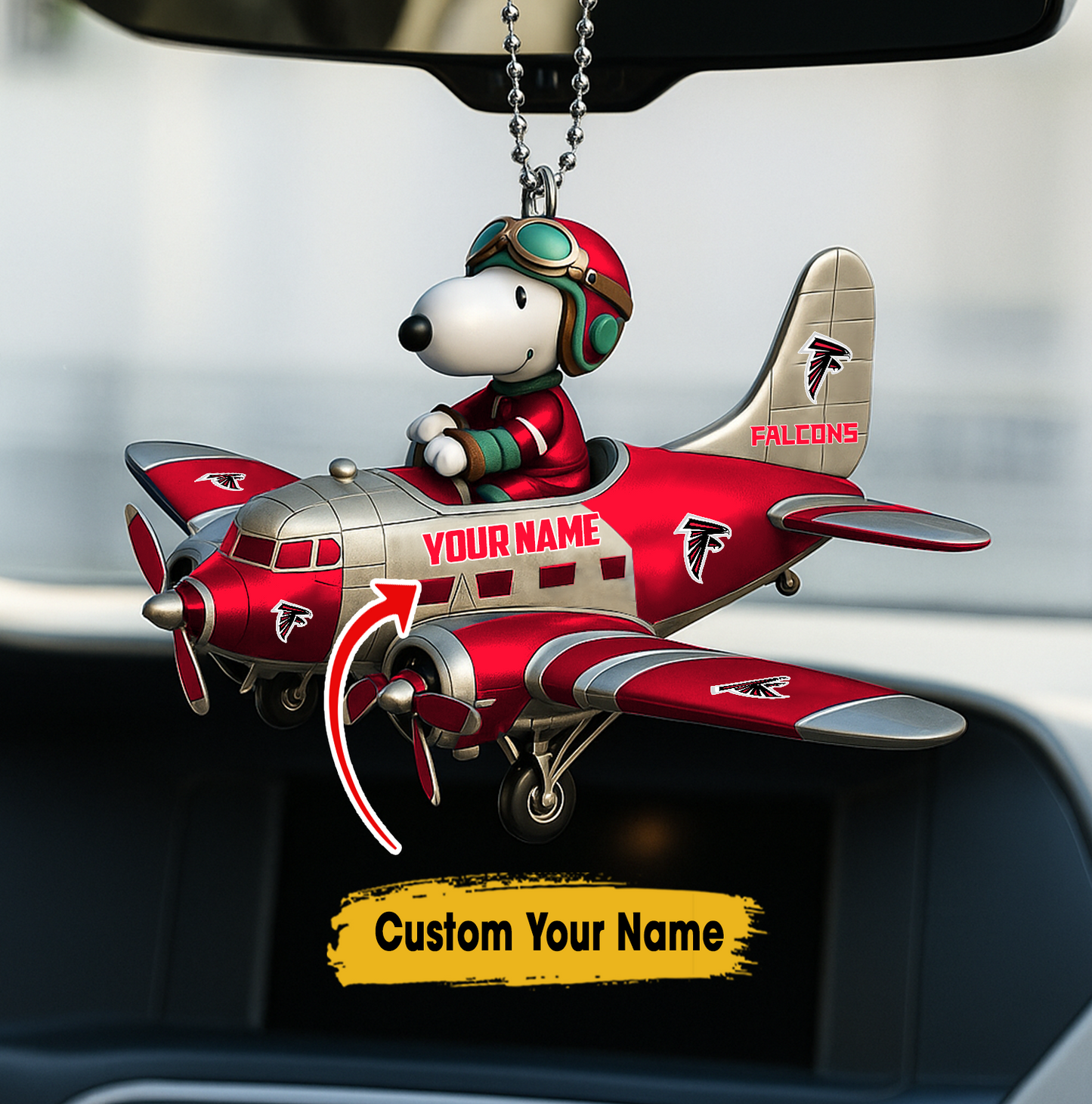 Premium NFL AF x SNP Your Name Car Ornament V2 NAK TTT