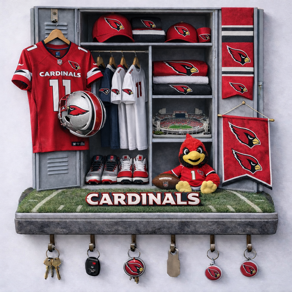 Premium NFL ARI Locker Key Holder V2 NMD TTV