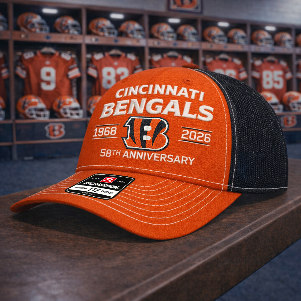 Premium NFL CIN Anniversary Trucker Hats V2 NMD 260226 TTV