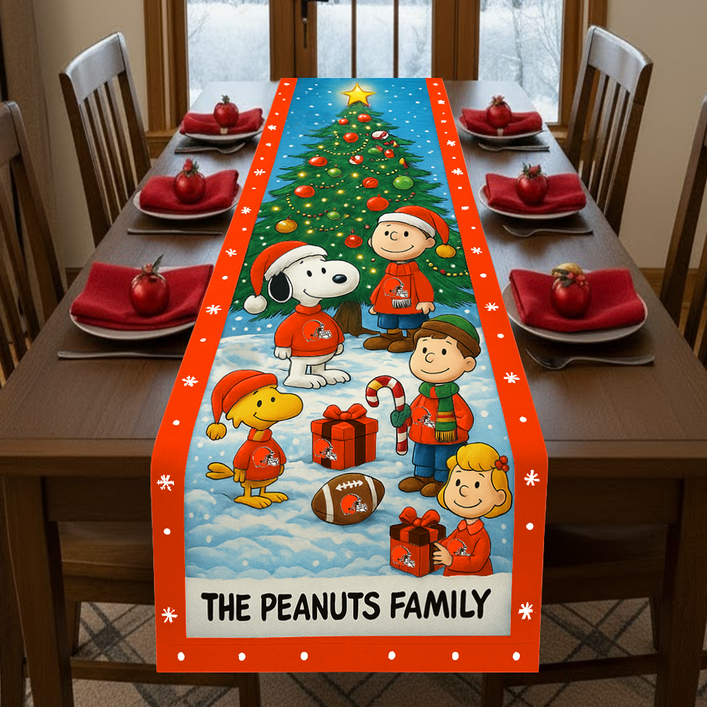 Premium NFL CLE x SNP Family Table Runner V1 NMD TTV