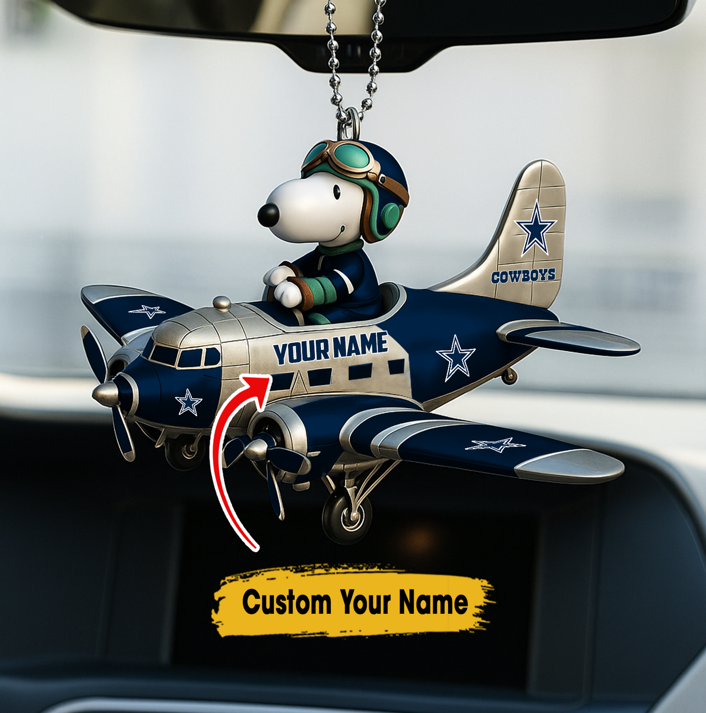 Premium NFL DC x SNP Your Name Car Ornament V2 NAK TTT