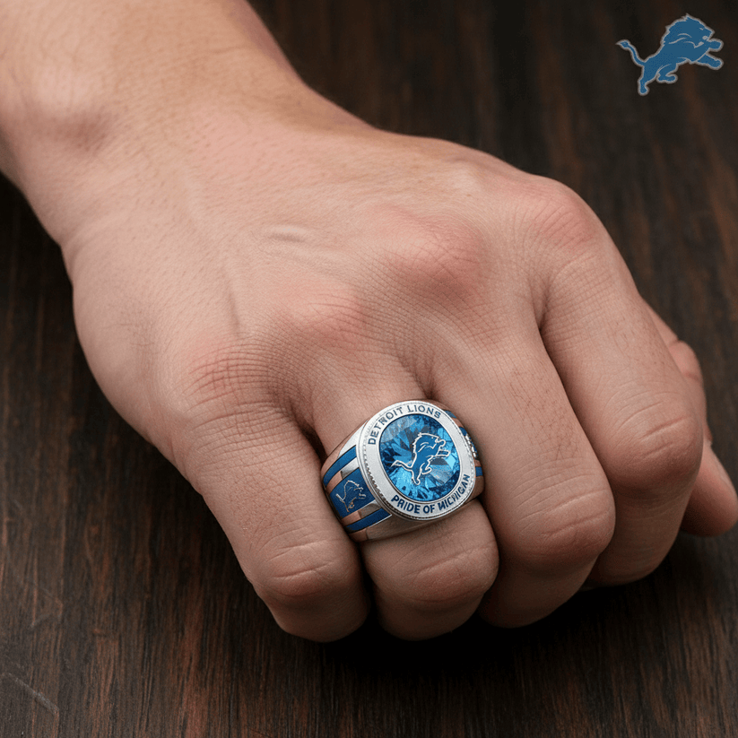 Premium NFL DET Legacy Crystal Ring V2 NMD TTV