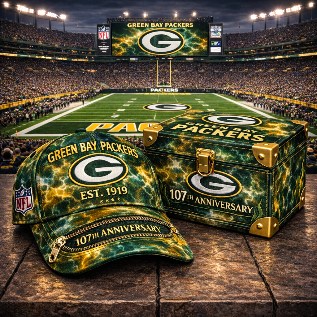 Premium NFL GBP Anniversary Tie-Dye Heritage Zipper Cap V9 NMD CTKT