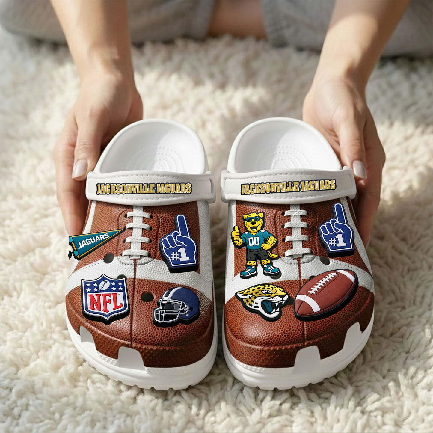 Premium NFL JAC Clogs With Charms V1 NMD TTV