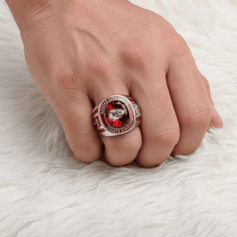 Premium NFL KC Legacy Crystal Ring V2 NMD TTV