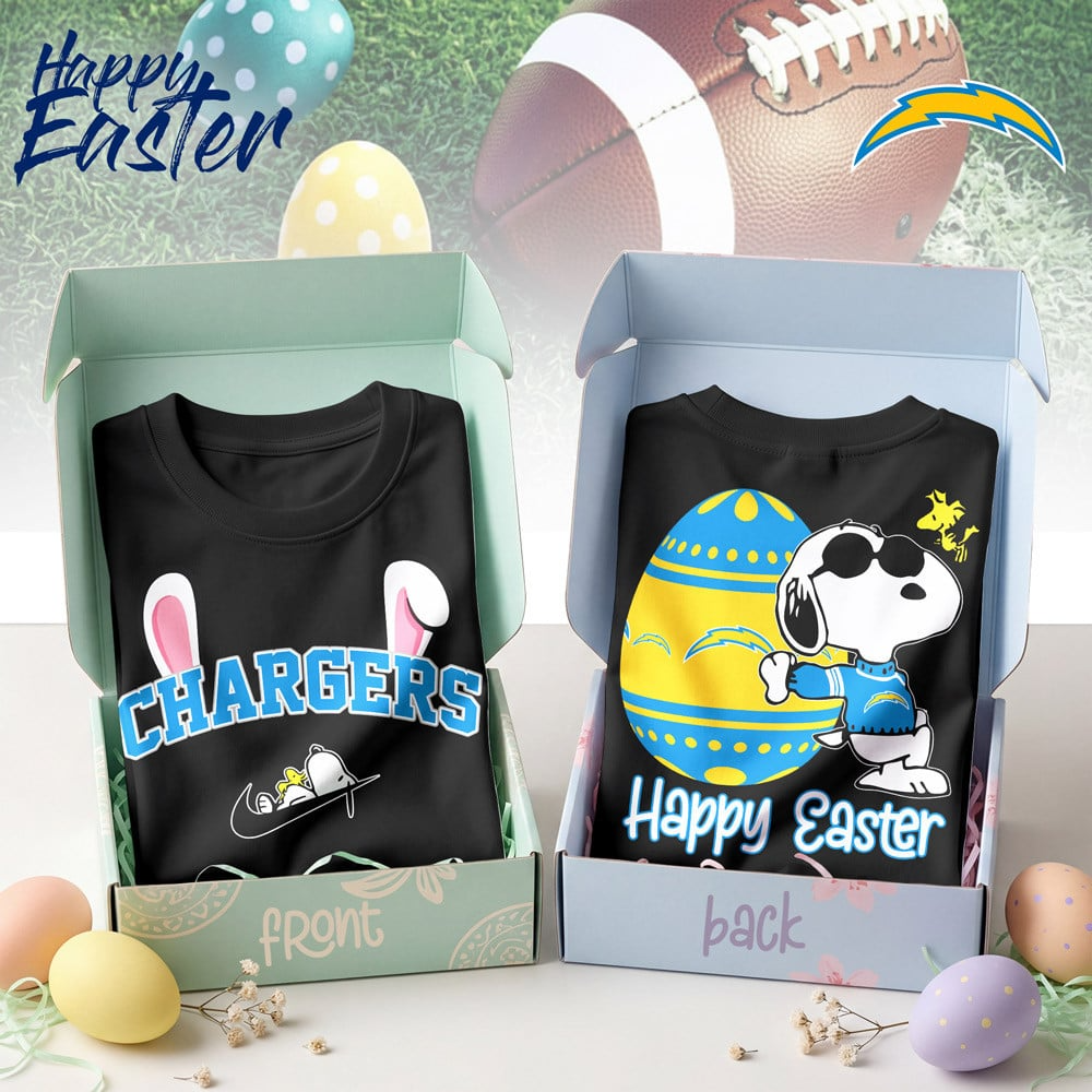 Premium NFL LAC Happy Snoopy Easter T-shirt V1 NMD TTV