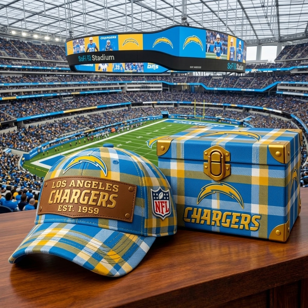 Premium NFL LAC Heritage Plaid Vintage Cap V14 NMD CTKT
