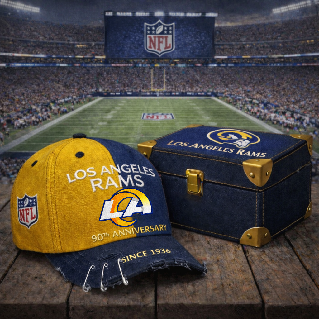 Premium NFL LAR Anniversary Vintage Crackle Hat V7 NMD CTKT
