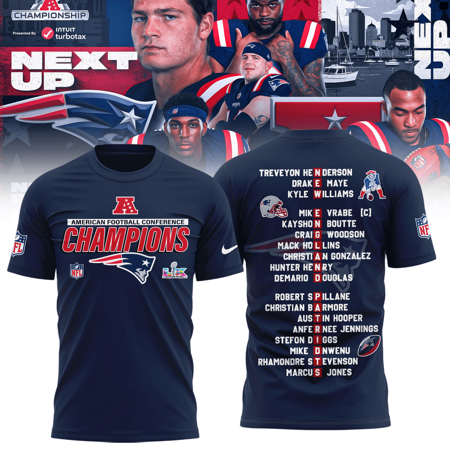 Premium NFL NEP Champions T-Shirt V17 NMD TTV