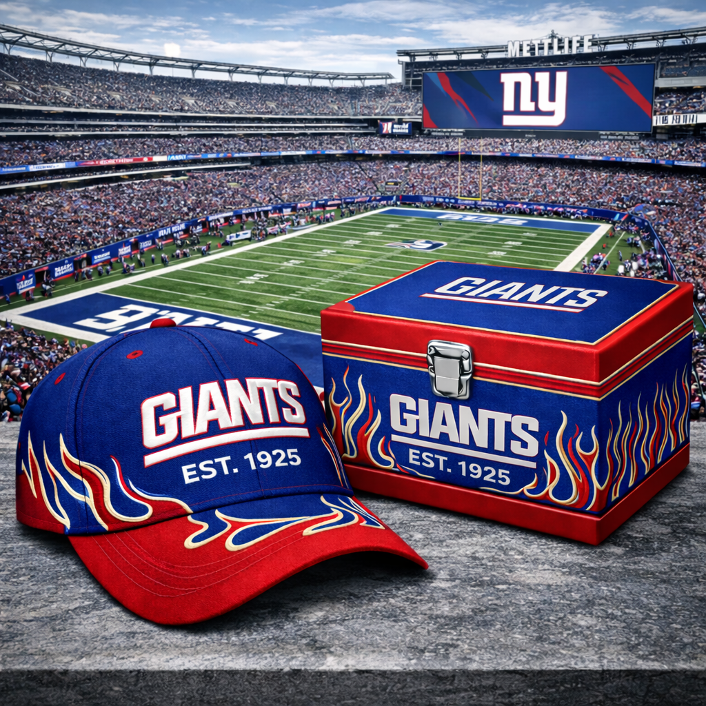 Premium NFL NYG Flame Heritage Vintage Cap V13 NMD CTKT