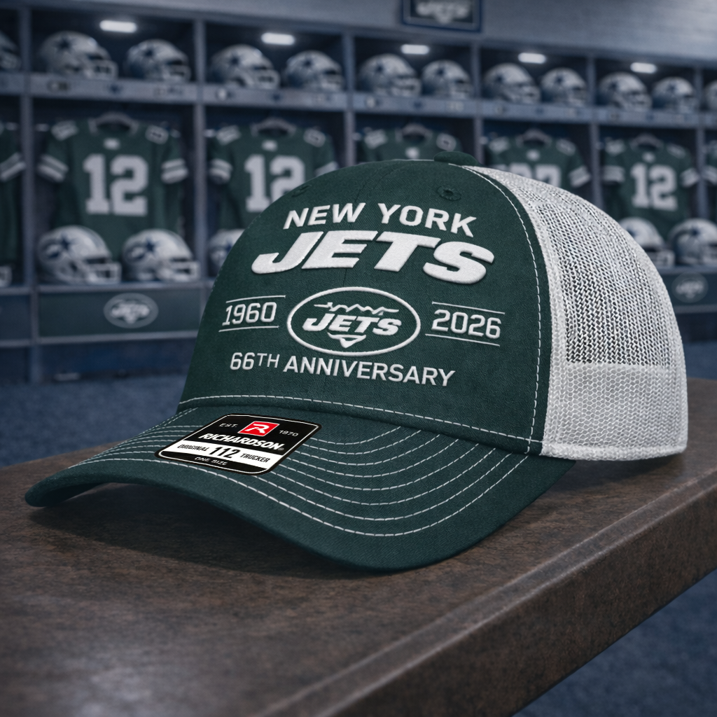 Premium NFL NYJ Anniversary Trucker Hats V2 NMD 260226 TTV