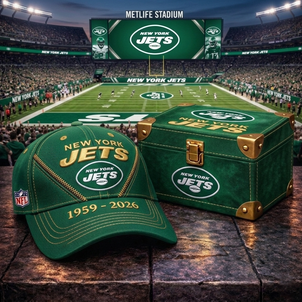 Premium NFL NYJ Vintage Zipper Heritage Anniversary Cap V10 NMD CTKT