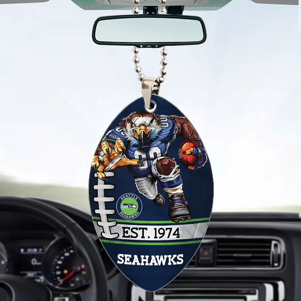 Premium NFL SEA 2025 NFC West Champions Acrylic Car Ornament V4 NMD 070125 TTV