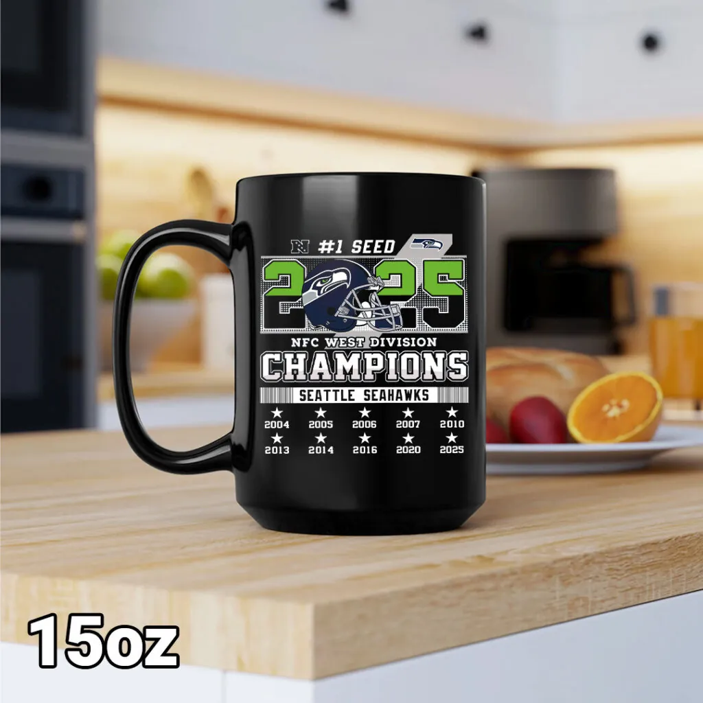 Premium NFL SEA 2025 NFC West Champions Ceramic Mug V1 NMD 070125 TTV