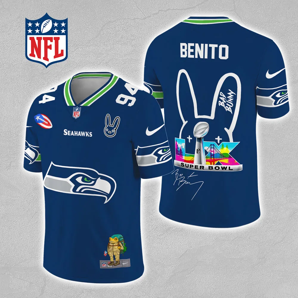 Premium NFL SEA 2025 NFC West Champions Football Jersey V1 NMD 070125 TTV