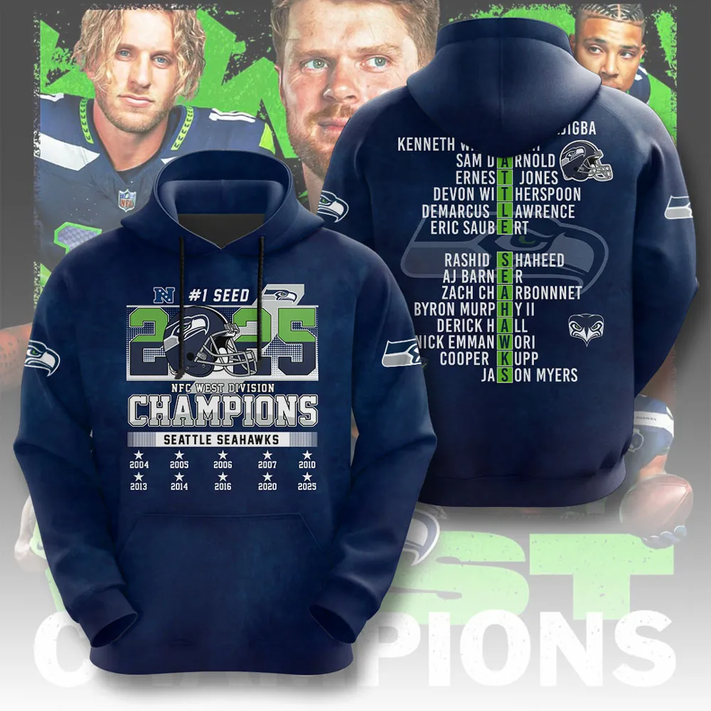 Premium NFL SEA 2025 NFC West Champions Shirt V7 NMD 070125 TTV