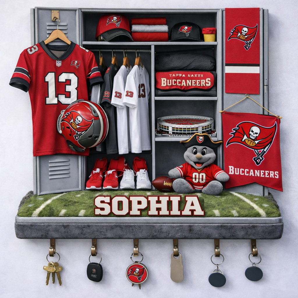 Premium NFL TB Locker Key Holder V2 NMD TTV