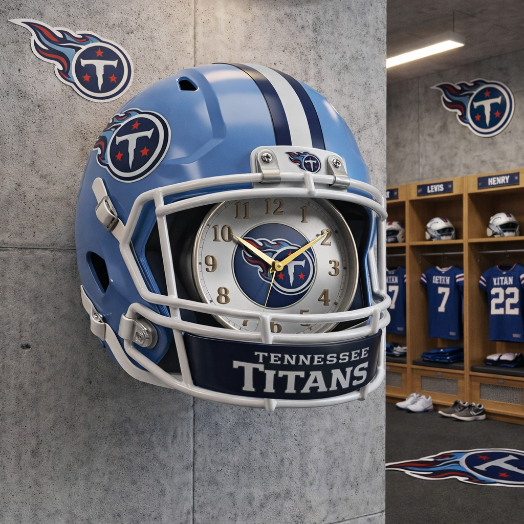 Premium NFL TEN Helmet Wall Clock V2 NMD TTV