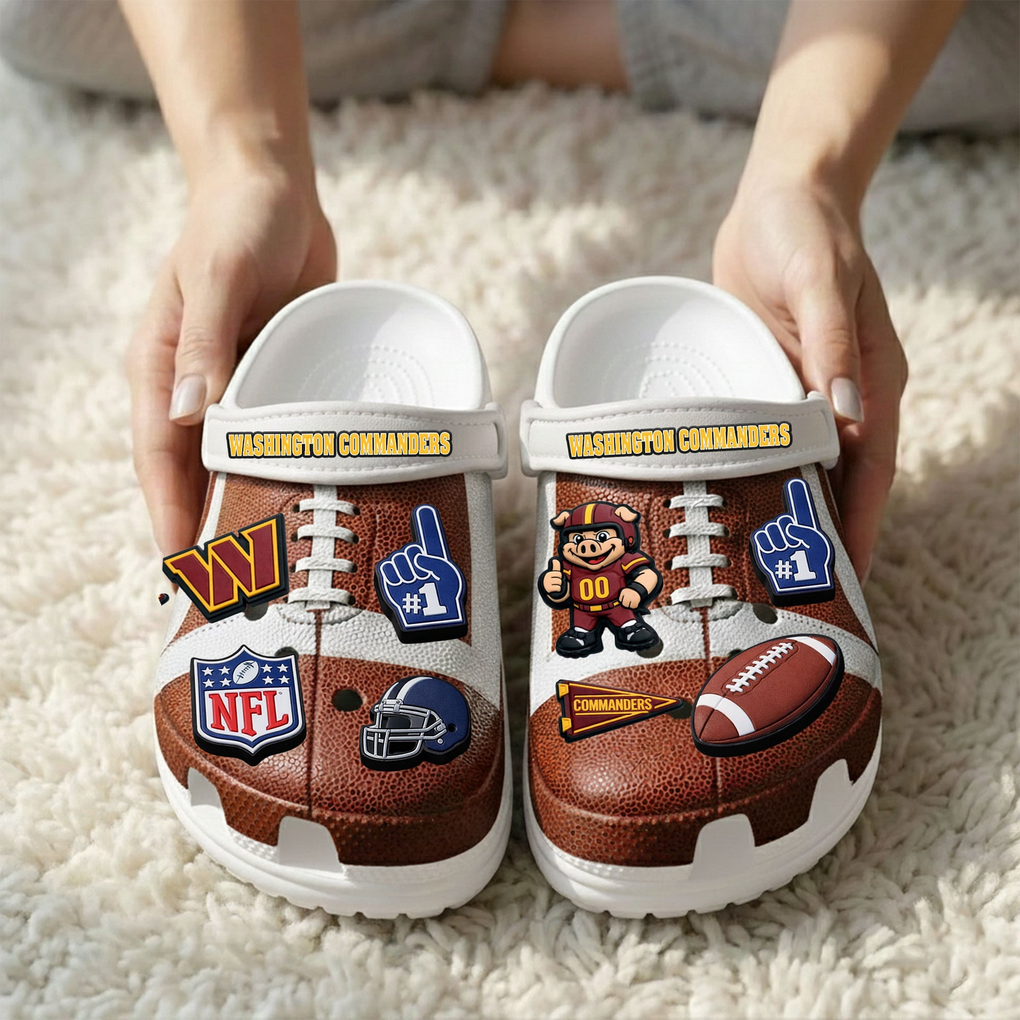 Premium NFL WAS Clogs With Charms V1 NMD TTV