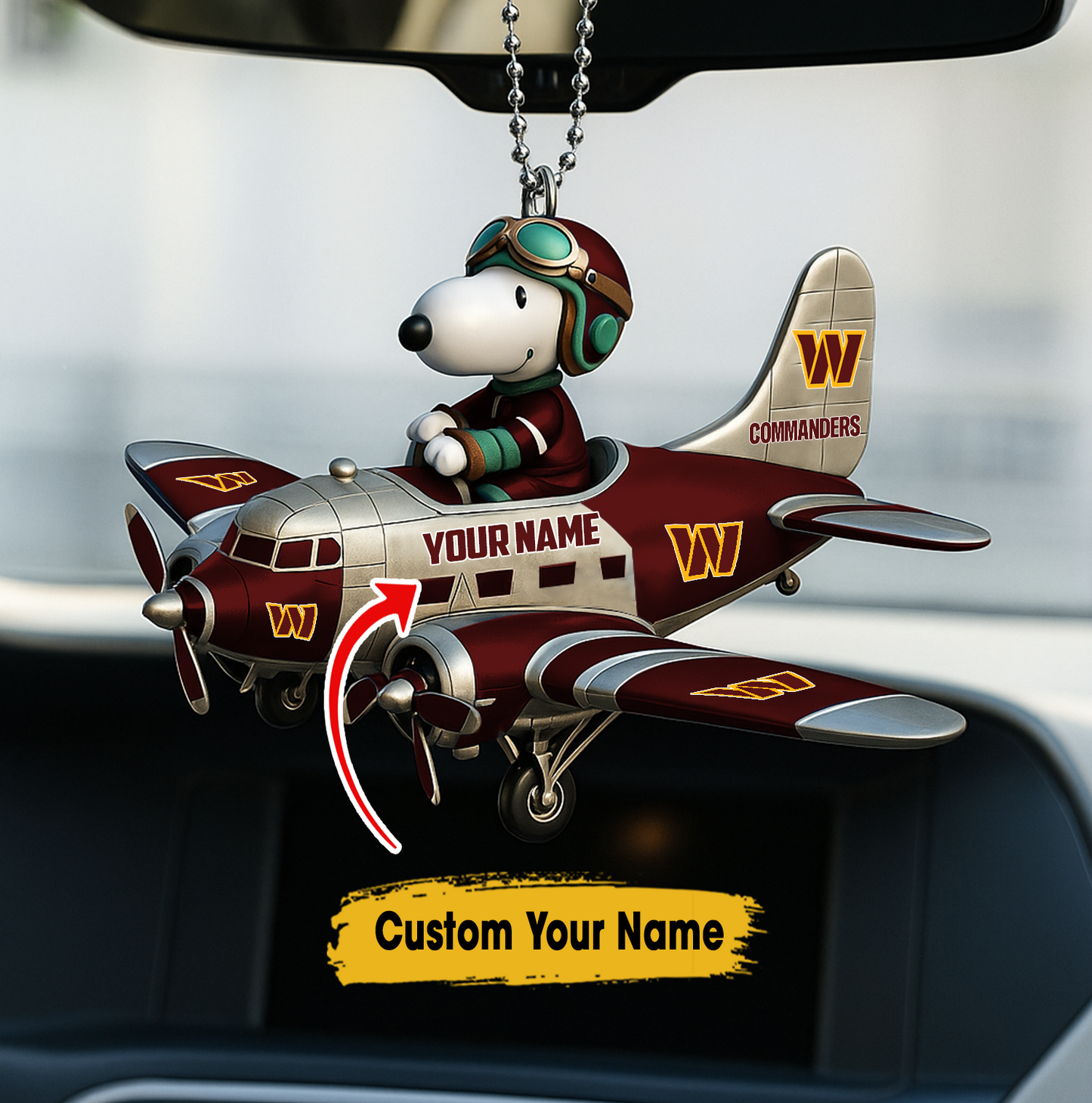 Premium NFL WC x SNP Your Name Car Ornament V2 NAK TTT
