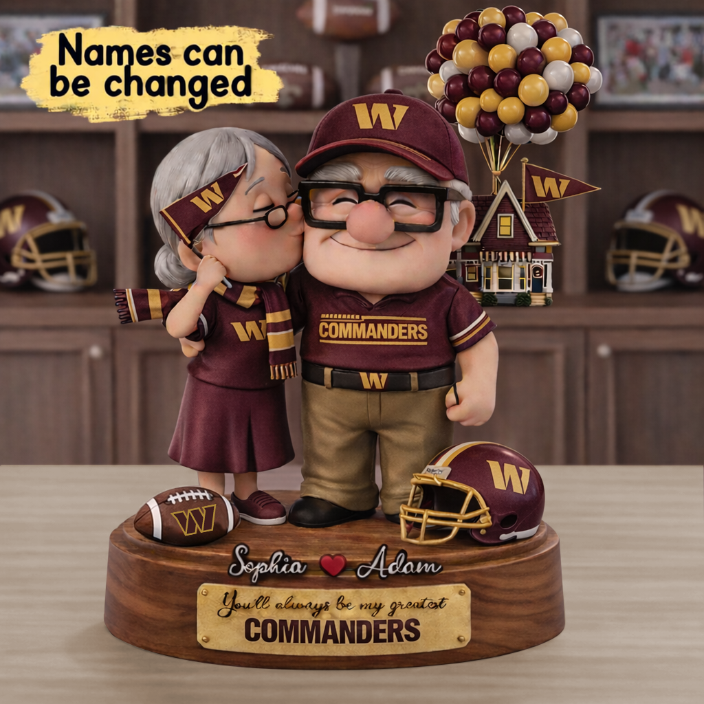 Premium NFL WC x Ups Personalized Couple Name Acrylic Plaque V1 NMD CTKT