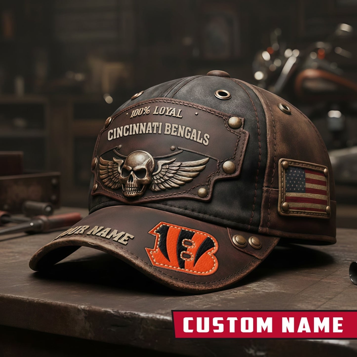 Premium NFL X CIN Harley-Davi Vintage Cap NDT NHM