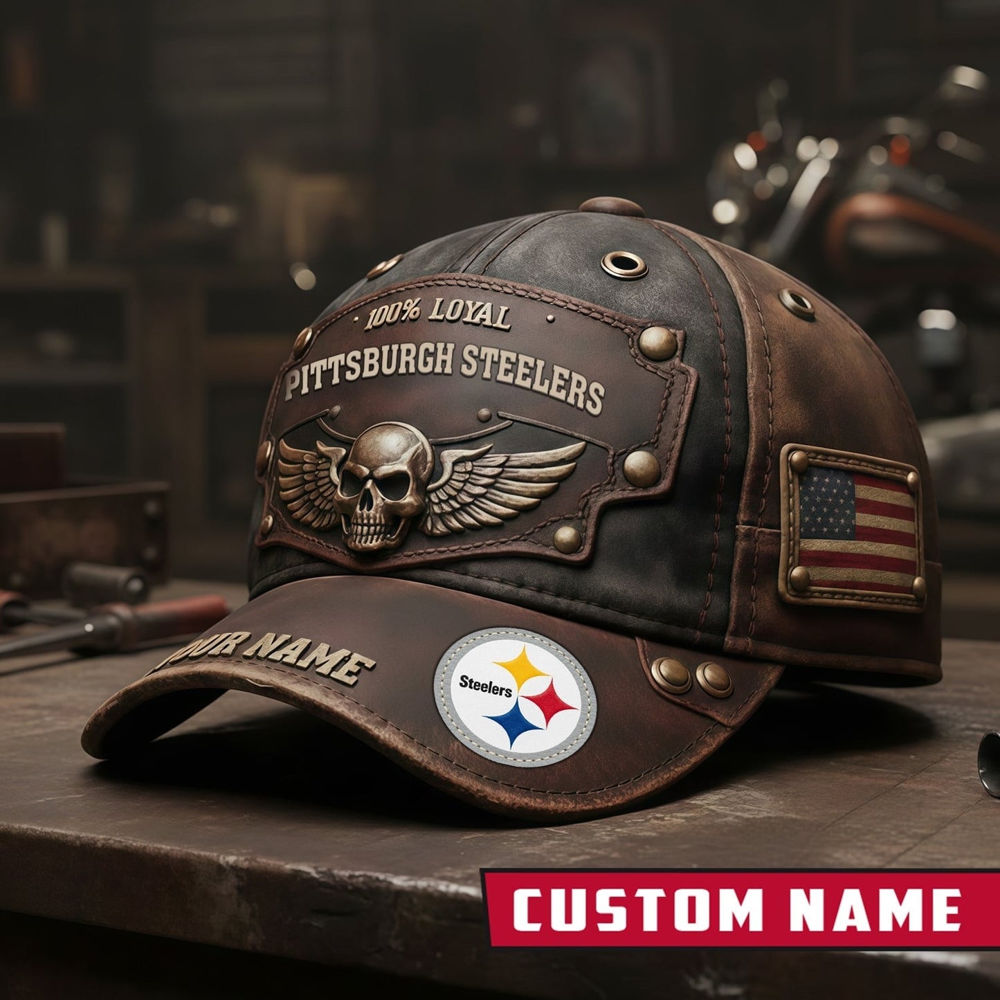 Premium NFL X PIT Harley-Davi Vintage Cap NDT NHM