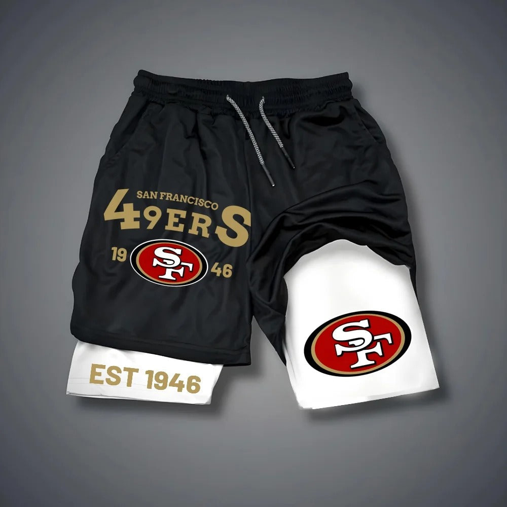 PREMIUM NFL X SF Multicolored Pure GYM Shorts NDT NHM