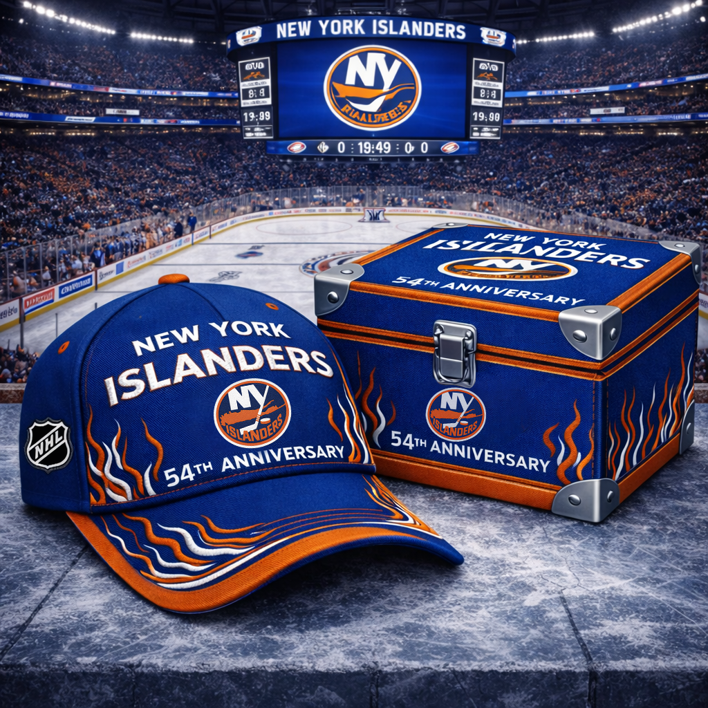 Premium NHL NYI Anniversary Flame Edition Cap V8 NMD CTKT