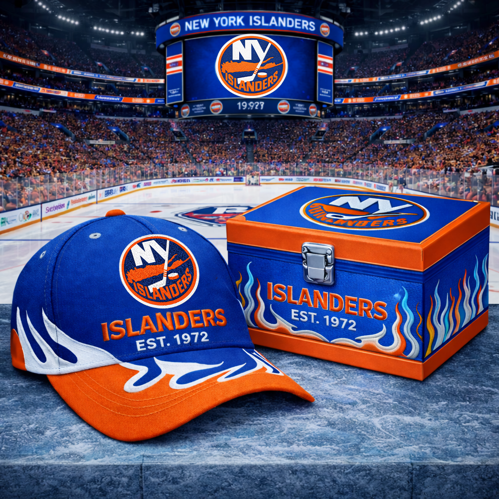 Premium NHL NYI Flame Heritage Vintage Cap V13 NMD CTKT
