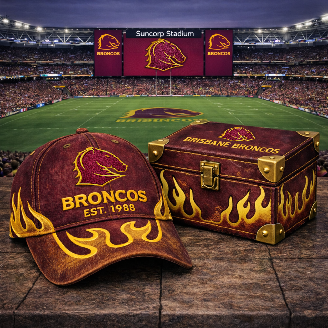 Premium NRL BB Flame Heritage Vintage Cap V13 NMD TTV
