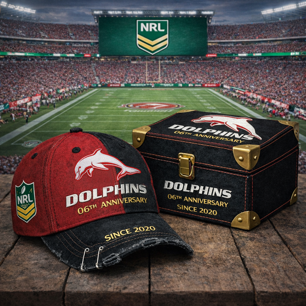 Premium NRL DOL Anniversary Vintage Crackle Hat V7 NMD CTKT
