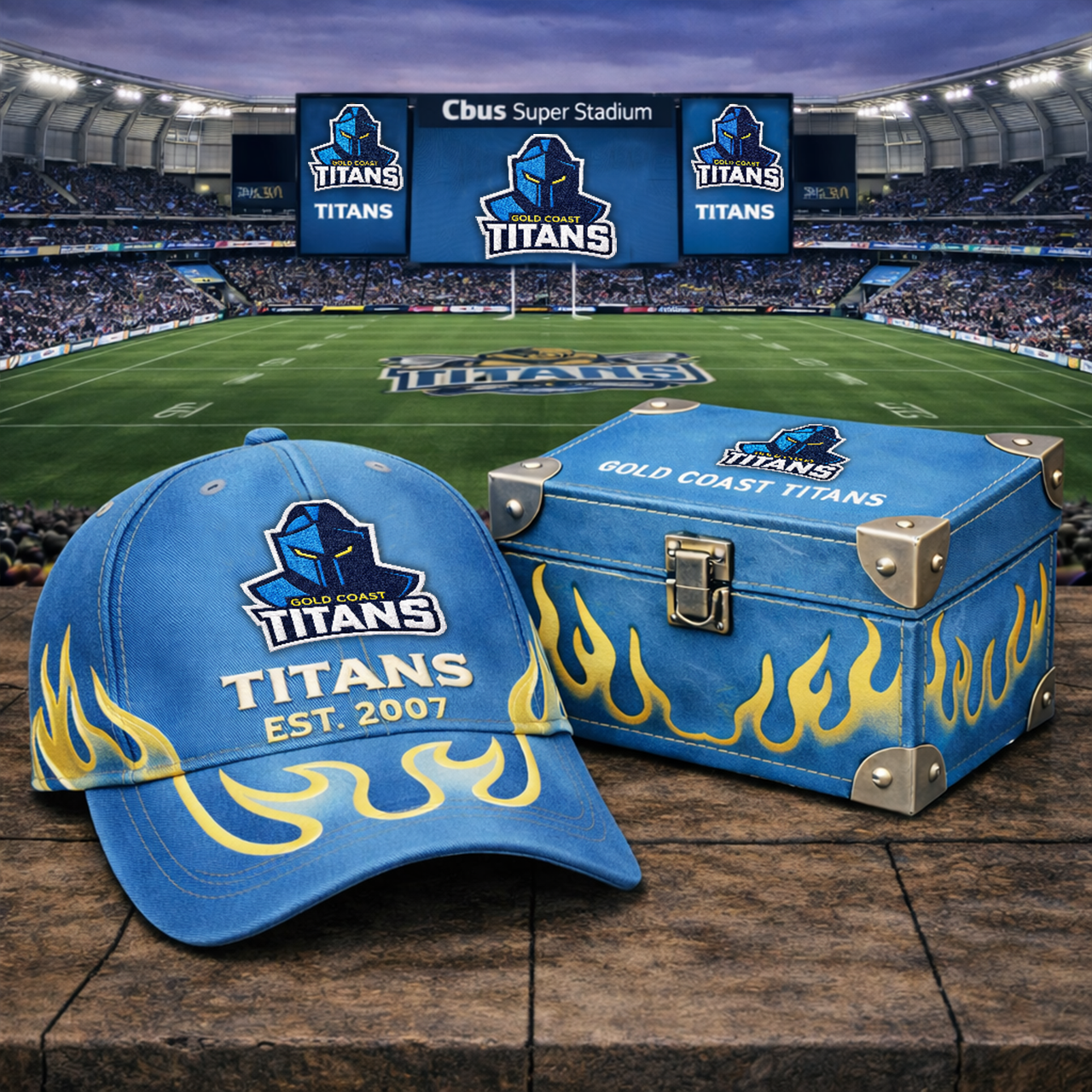 Premium NRL GCT Flame Heritage Vintage Cap V13 NMD TTV