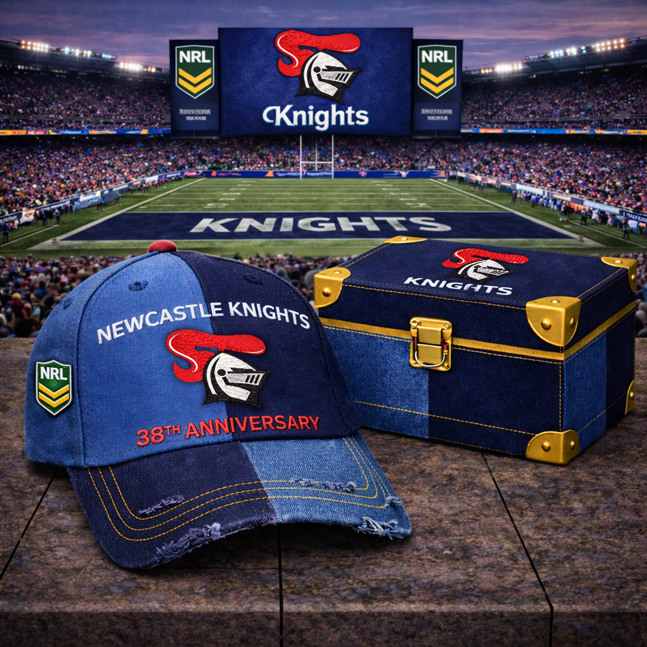 Premium NRL NK Anniversary Vintage Two-Tone Distressed Cap V11 NMD TTV