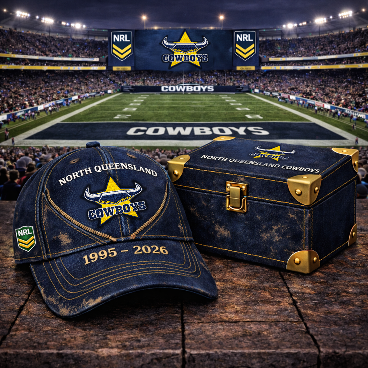 Premium NRL NQC Vintage Zipper Heritage Anniversary Cap V10 NMD TTV