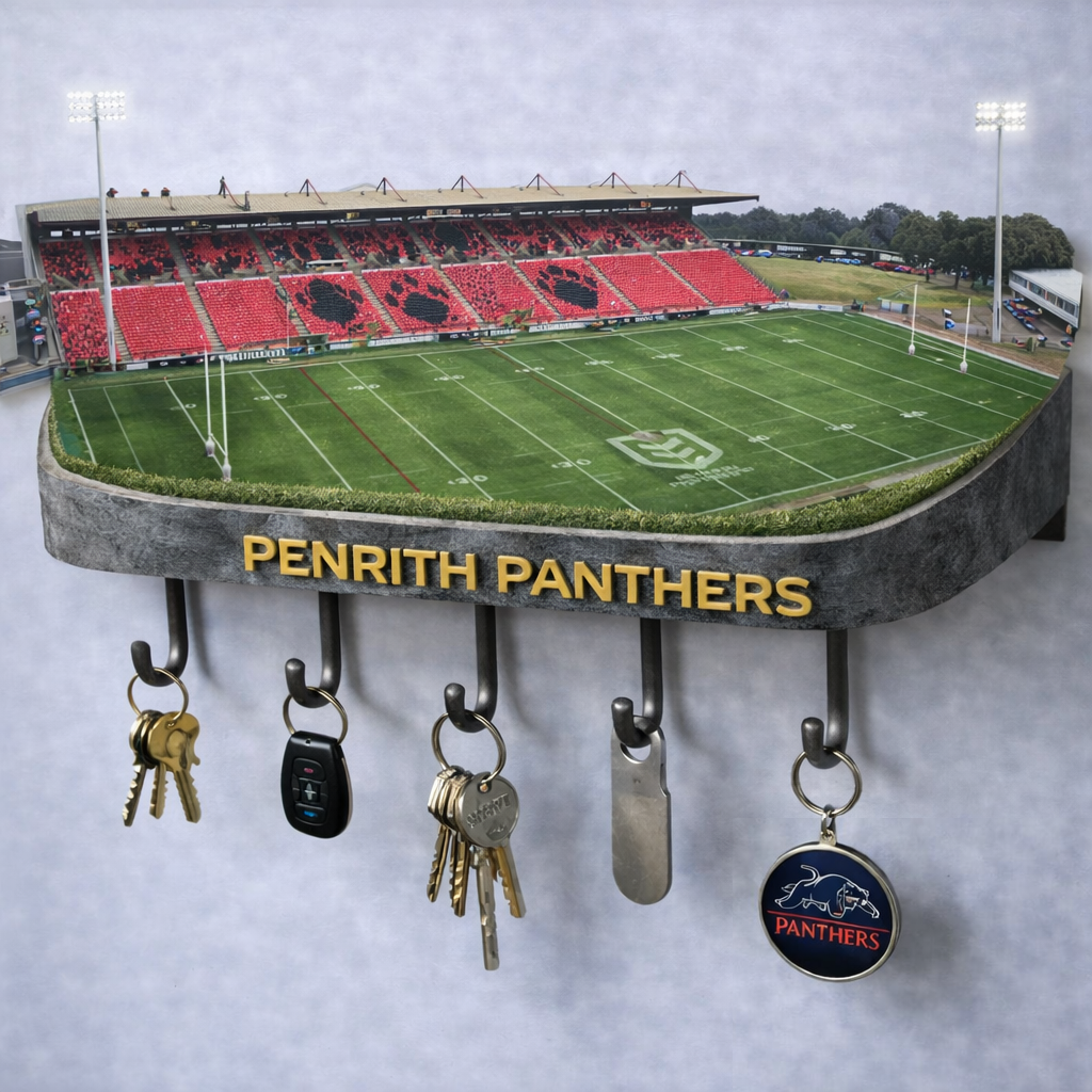 Premium NRL PP Stadium Wood Key Hanger V1 NMD25 TTV
