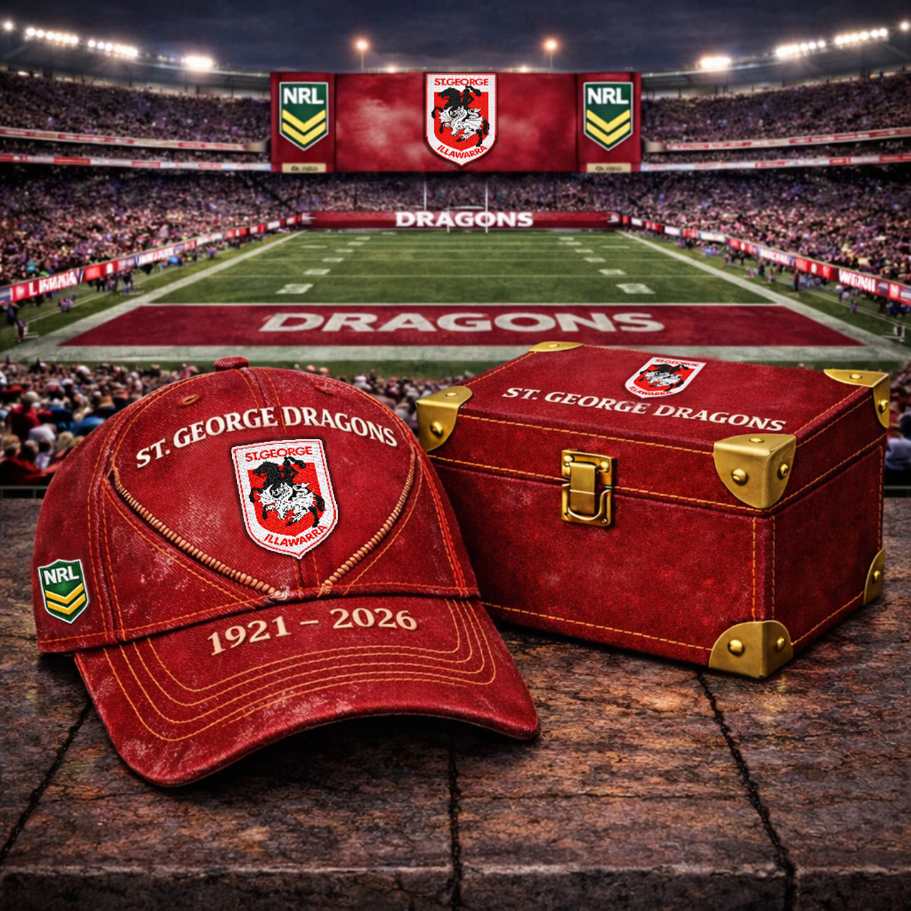 Premium NRL SGD Vintage Zipper Heritage Anniversary Cap V10 NMD TTV